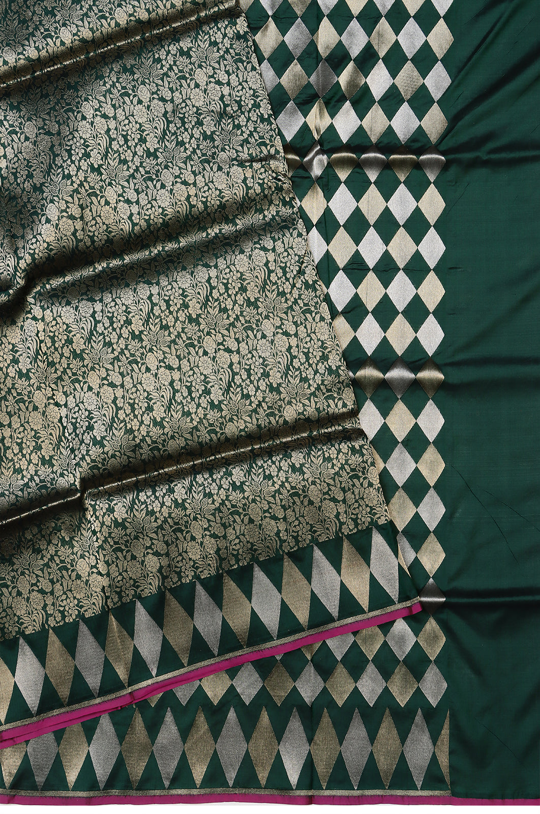 Banarasi Silk Brocade Green Saree