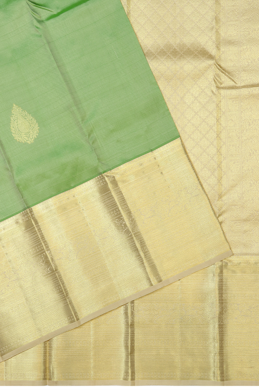 Taranga Kanchi Silk Butta Green Saree