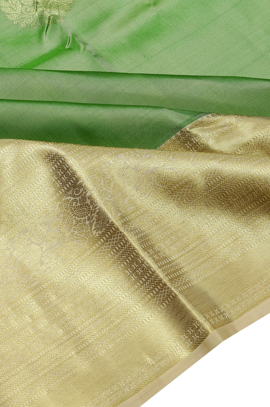 Taranga Kanchi Silk Butta Green Saree