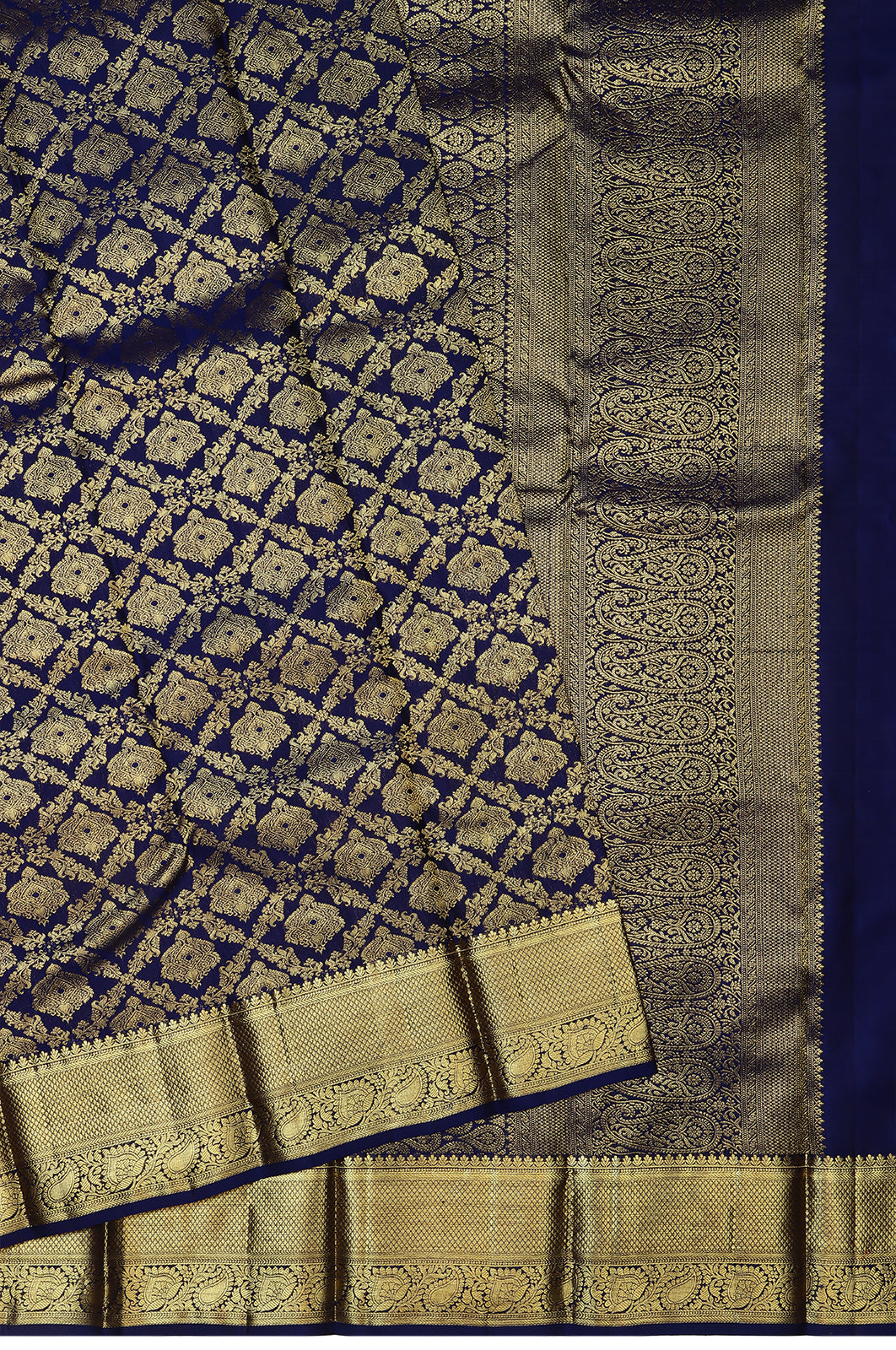 Taranga Kanchi Silk Brocade Blue Saree