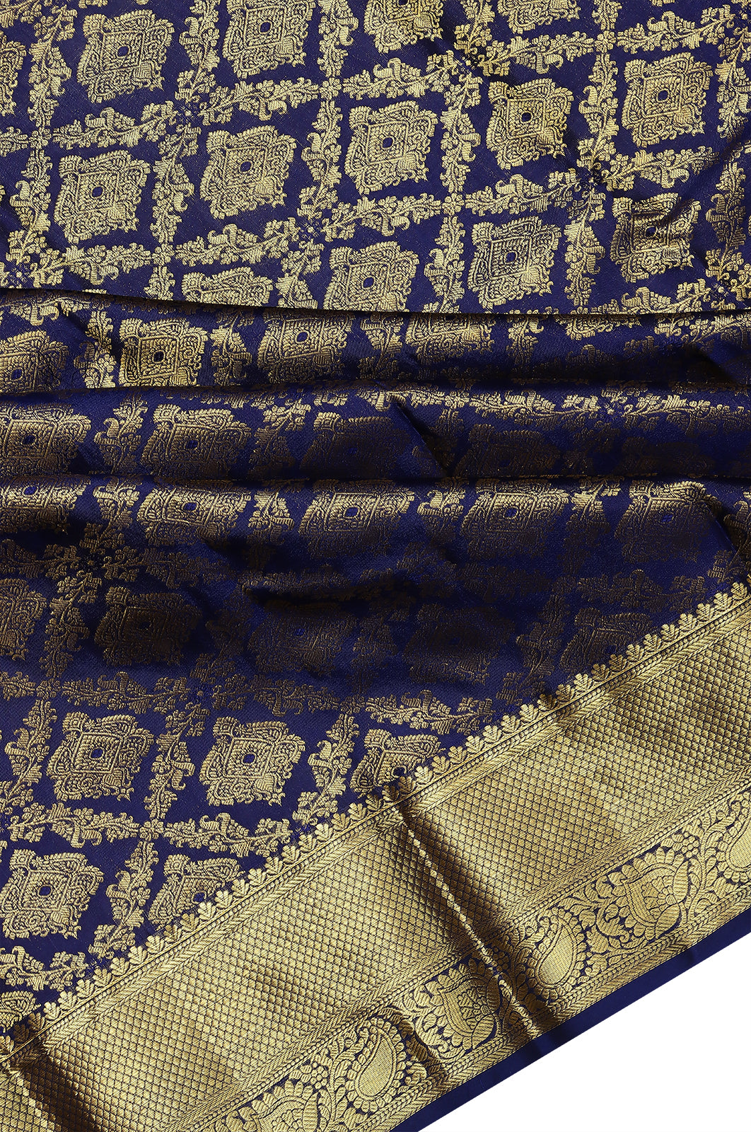 Taranga Kanchi Silk Brocade Blue Saree