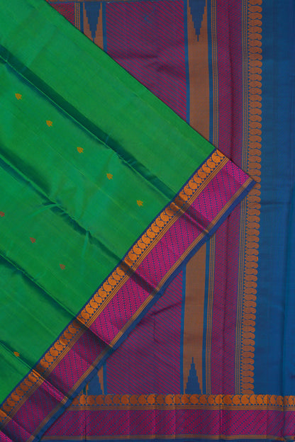 Taranga Kanchi Silk Butta Green Saree