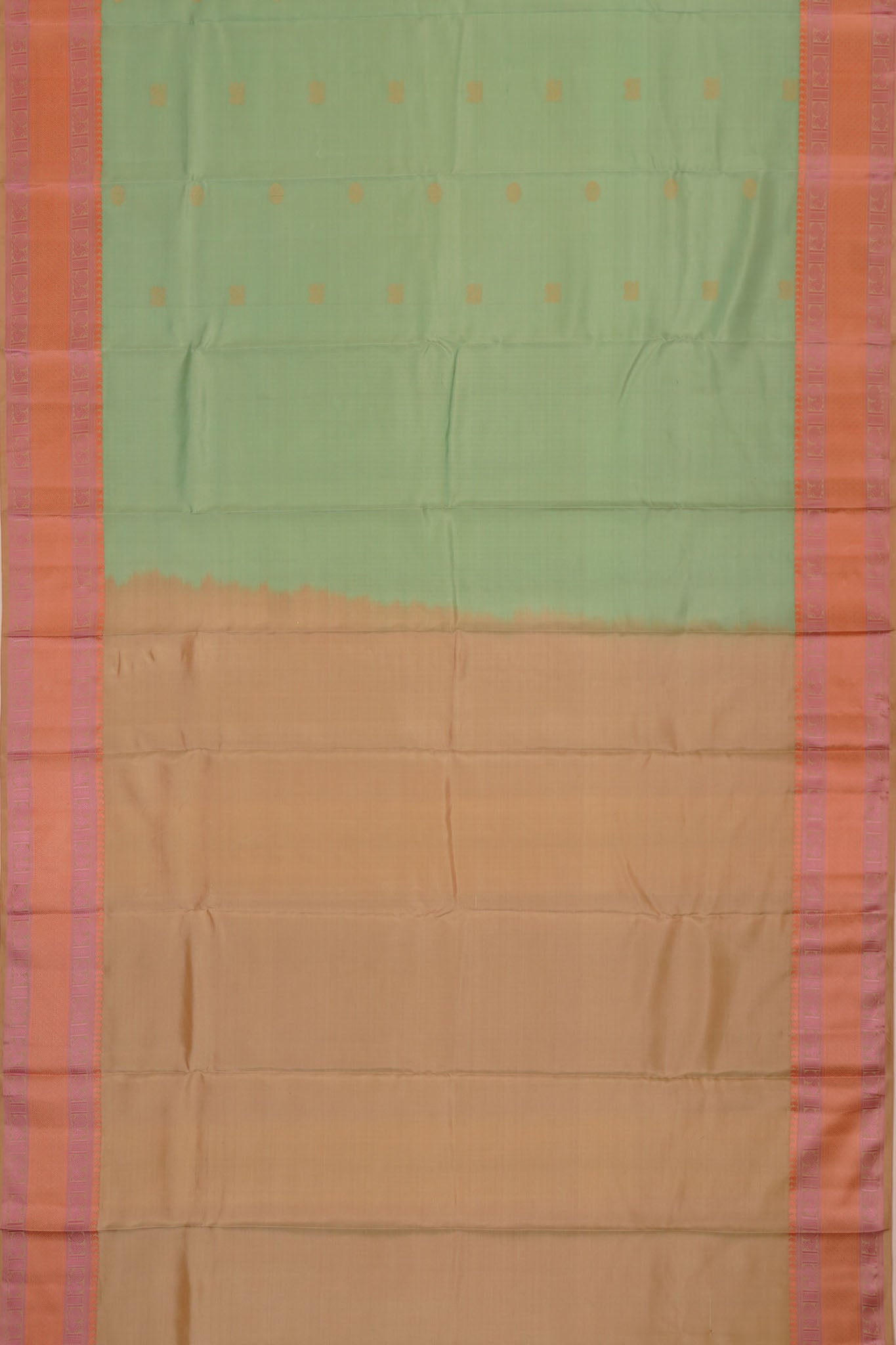 Taranga Kanchi Silk Butta Pista Green Saree