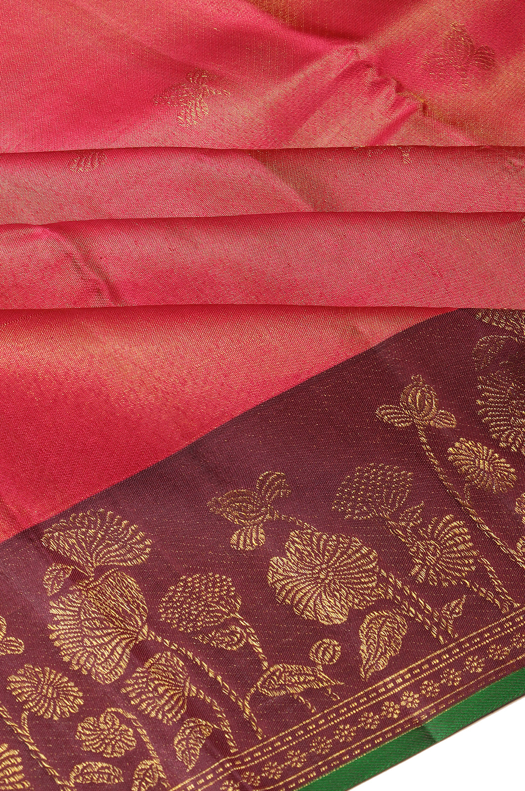Taranga Kanchi Silk Tissue Butta Pink Saree