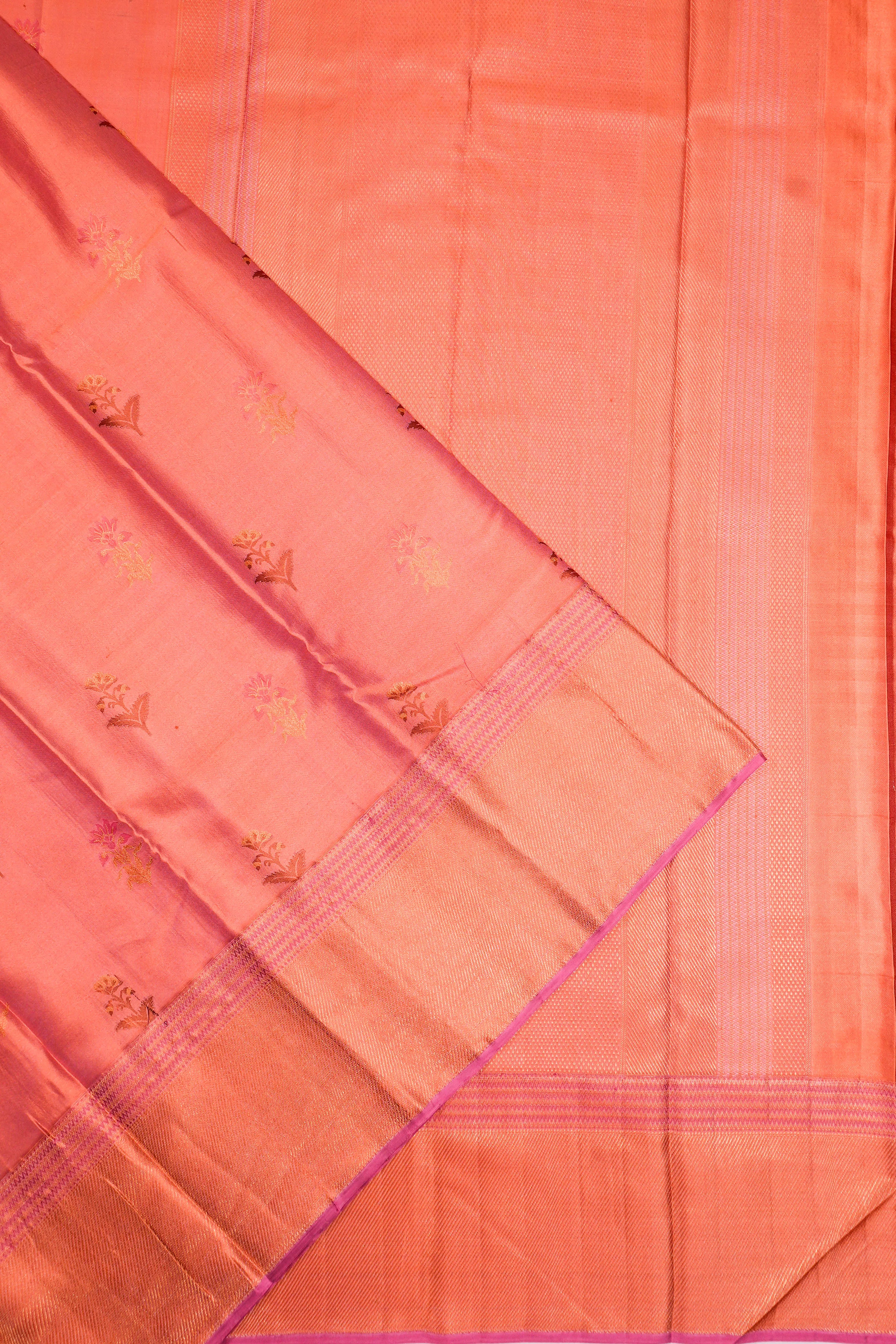 Kanchipuram Silk Butta Pink Saree