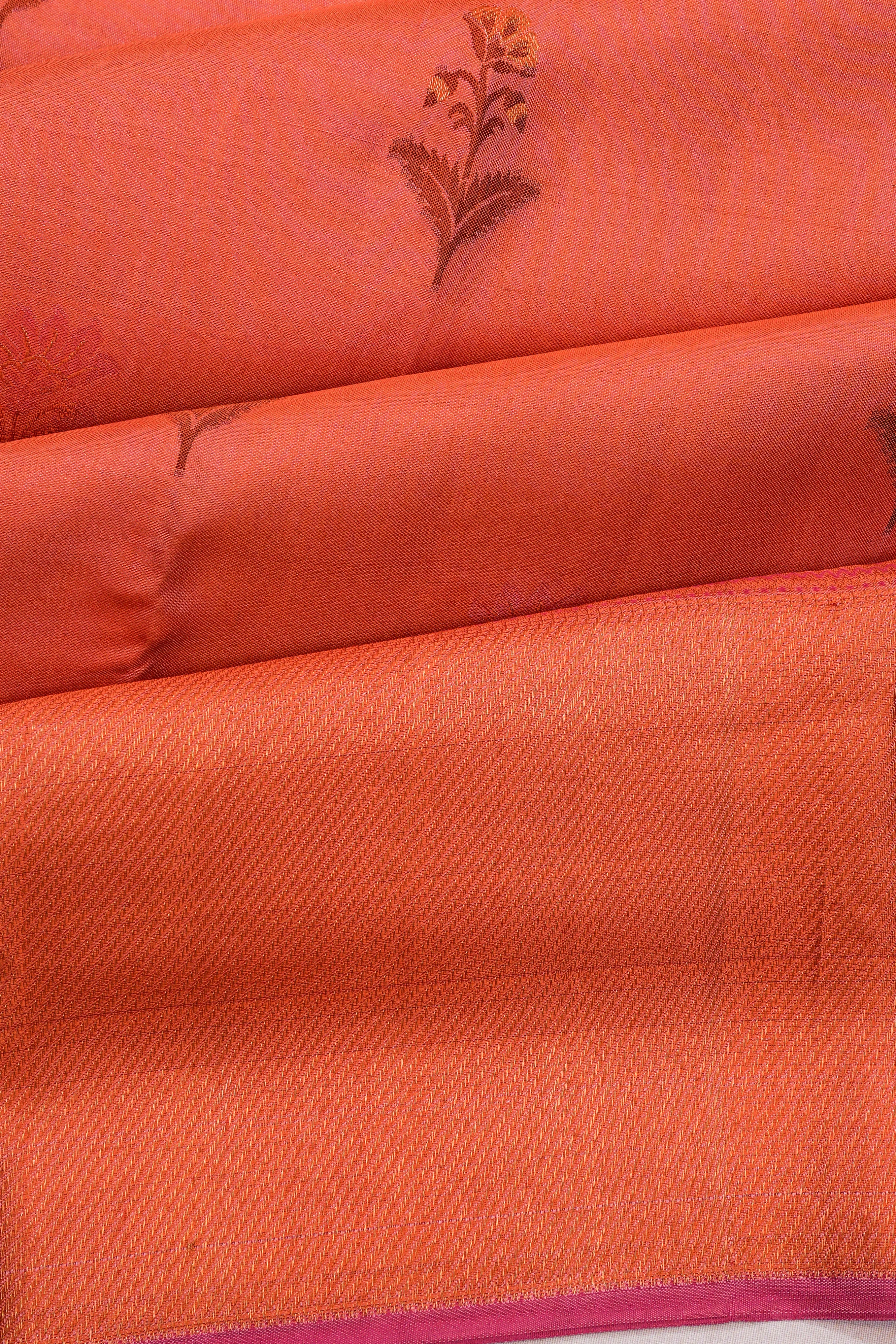 Kanchipuram Silk Butta Pink Saree