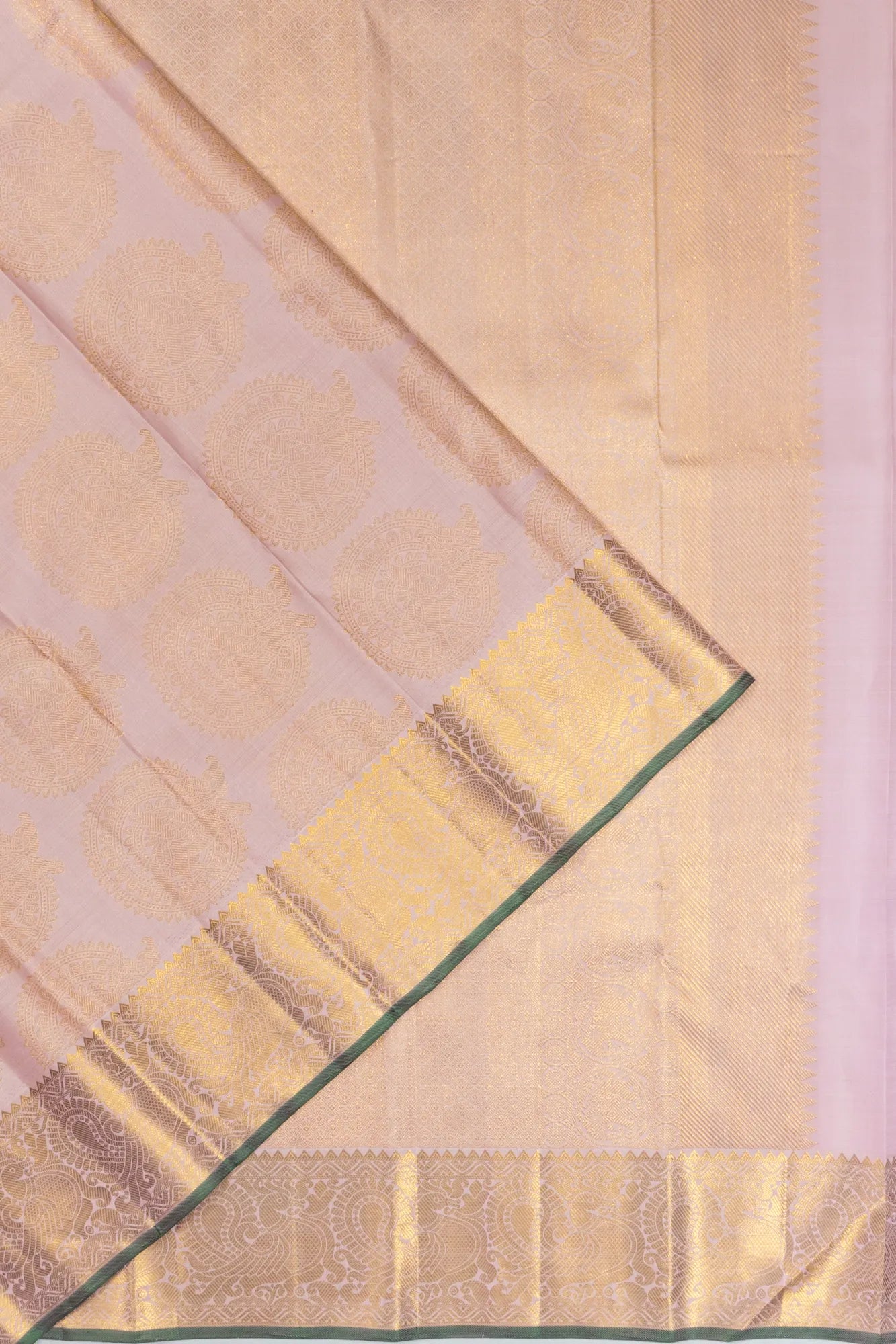 Kanchipuram Silk Butta Lilac Saree