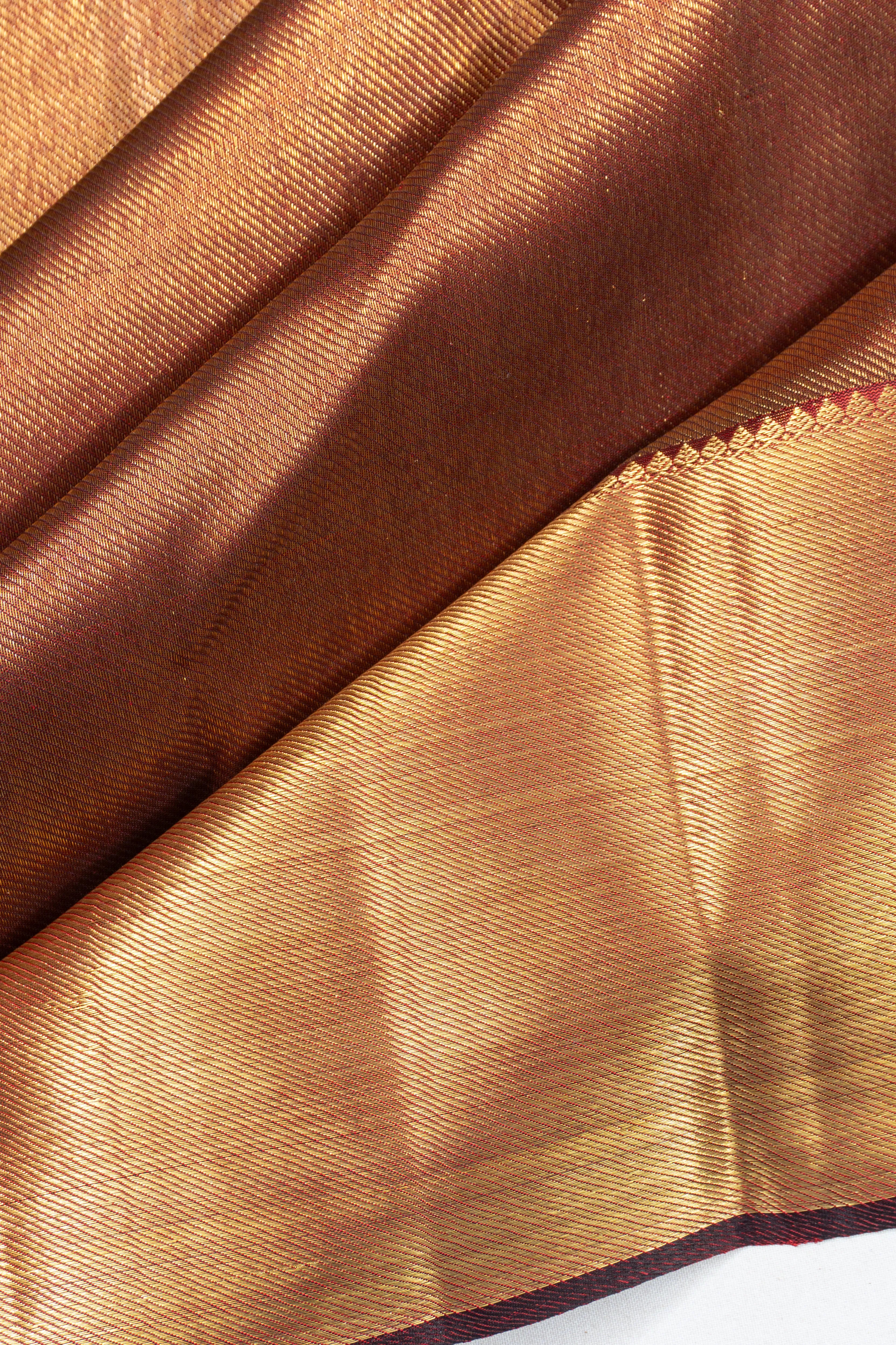 Kanchipuram Silk Tissue Maroon Saree