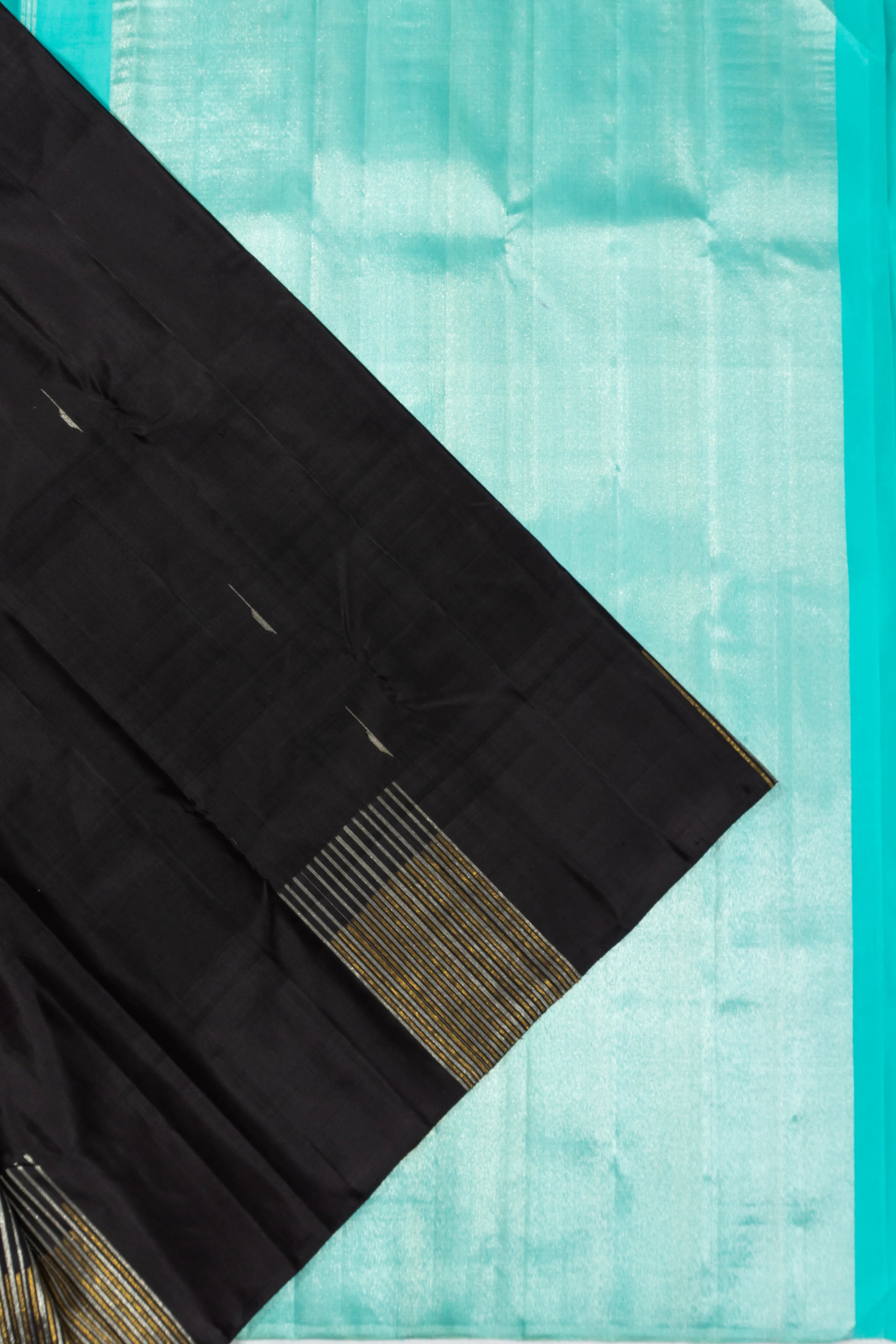 Kanchipuram Silk Butta Black Saree