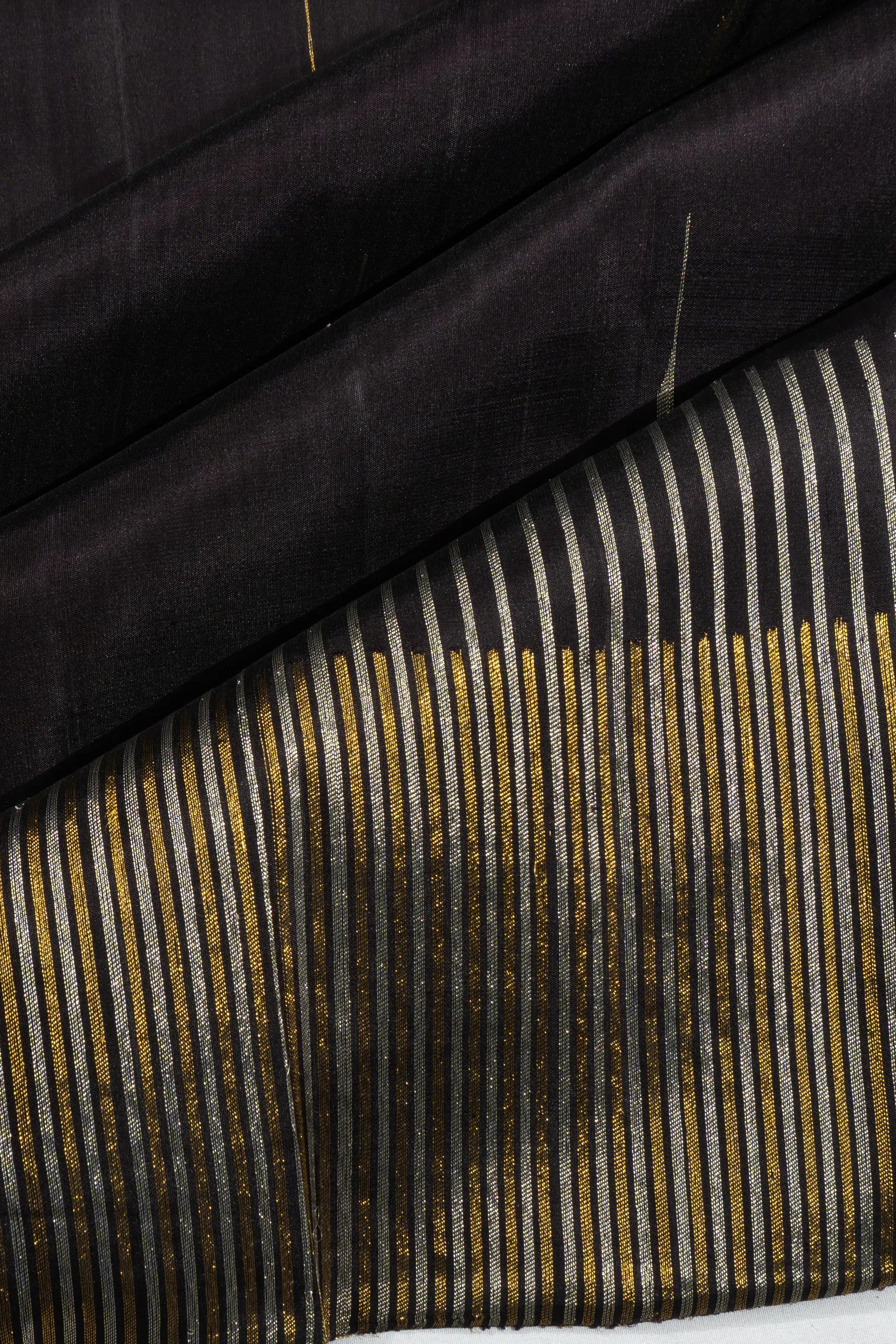 Kanchipuram Silk Butta Black Saree