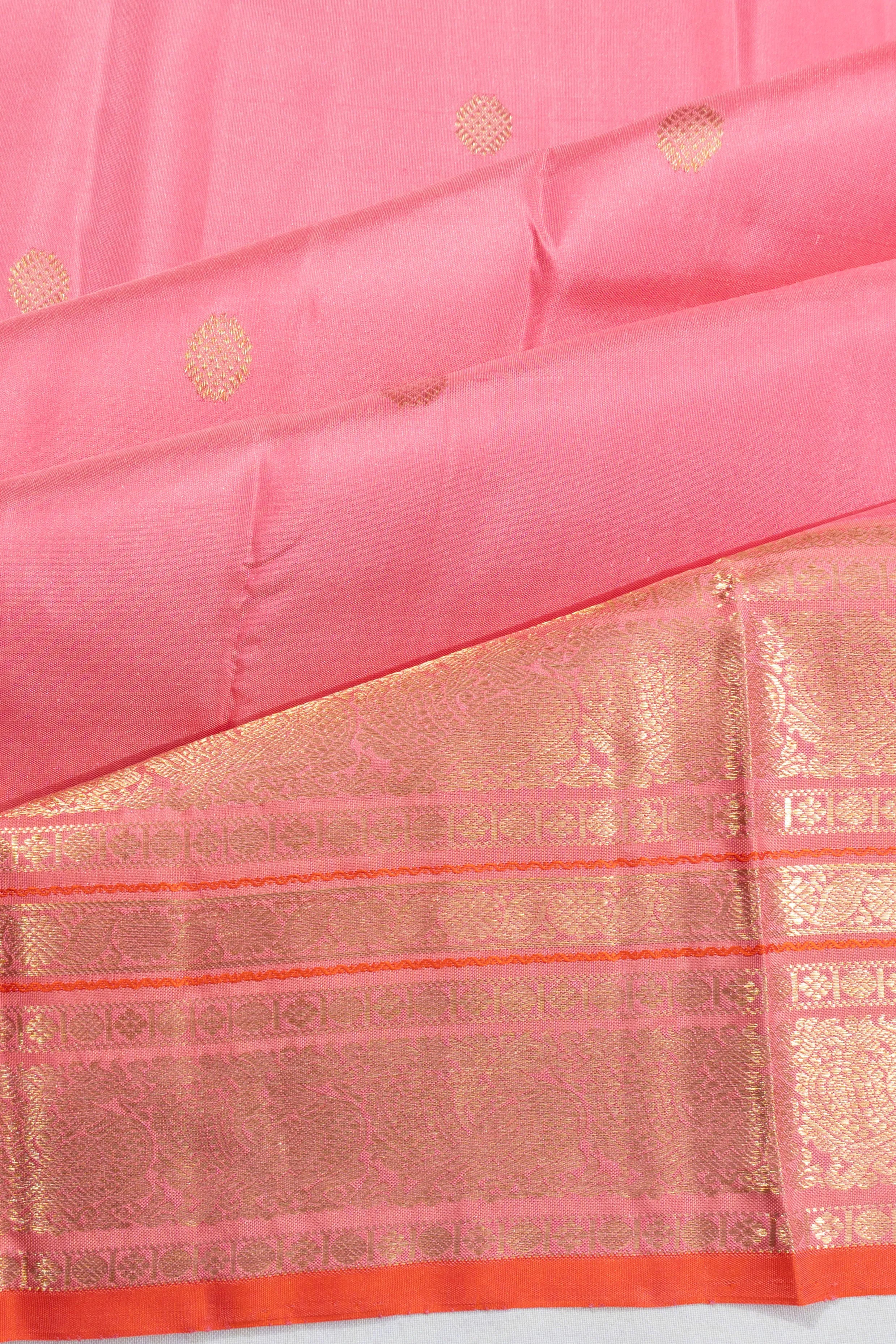 Taranga Kanchi Silk Butta Baby Pink Saree