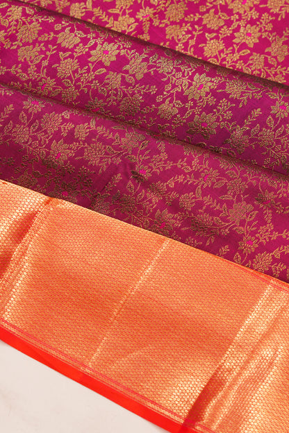 Taranga Kanchi Silk Brocade Purple Saree