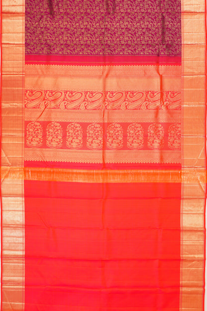 Taranga Kanchi Silk Brocade Purple Saree