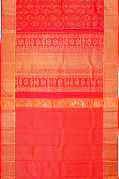 Taranga Kanchi Silk Brocade Red Saree