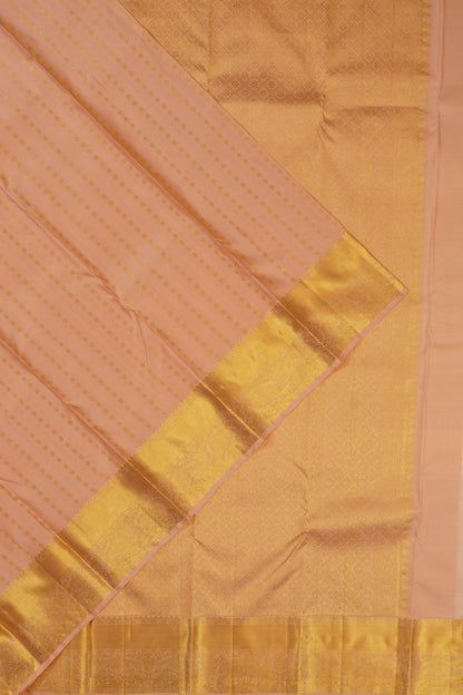Taranga Kanchi Silk Brocade Peach Saree