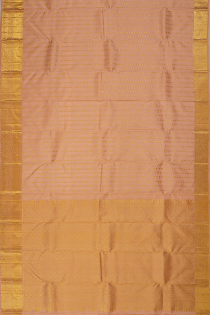 Taranga Kanchi Silk Brocade Peach Saree