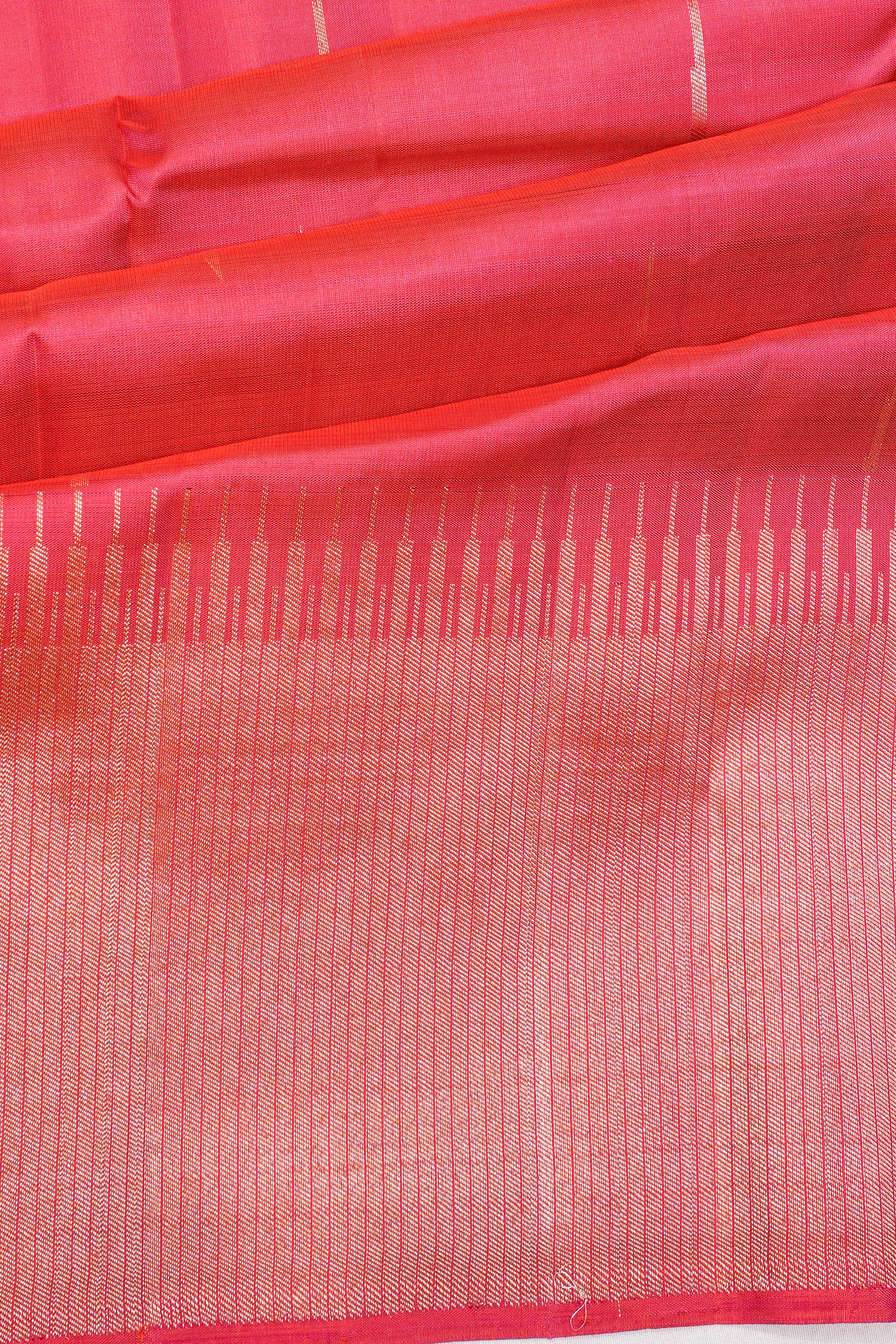 Kanchipuram Silk Butta Pink Saree