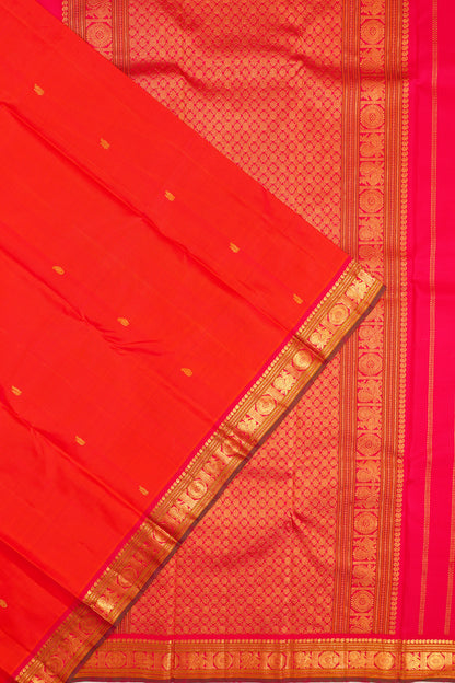 Kanchipuram Silk Butta Red Saree