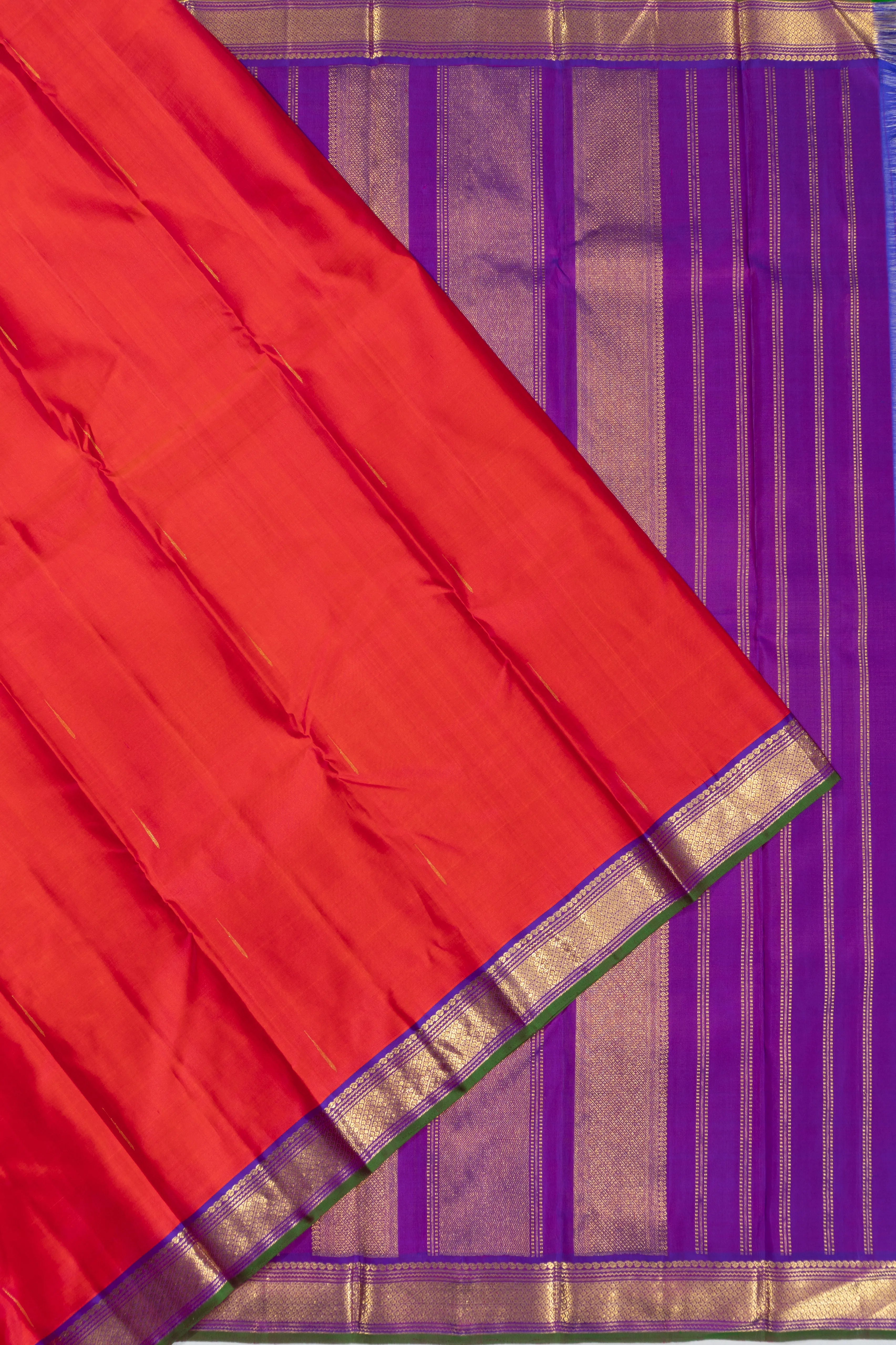 Taranga Kanchi Silk Butta Red Saree