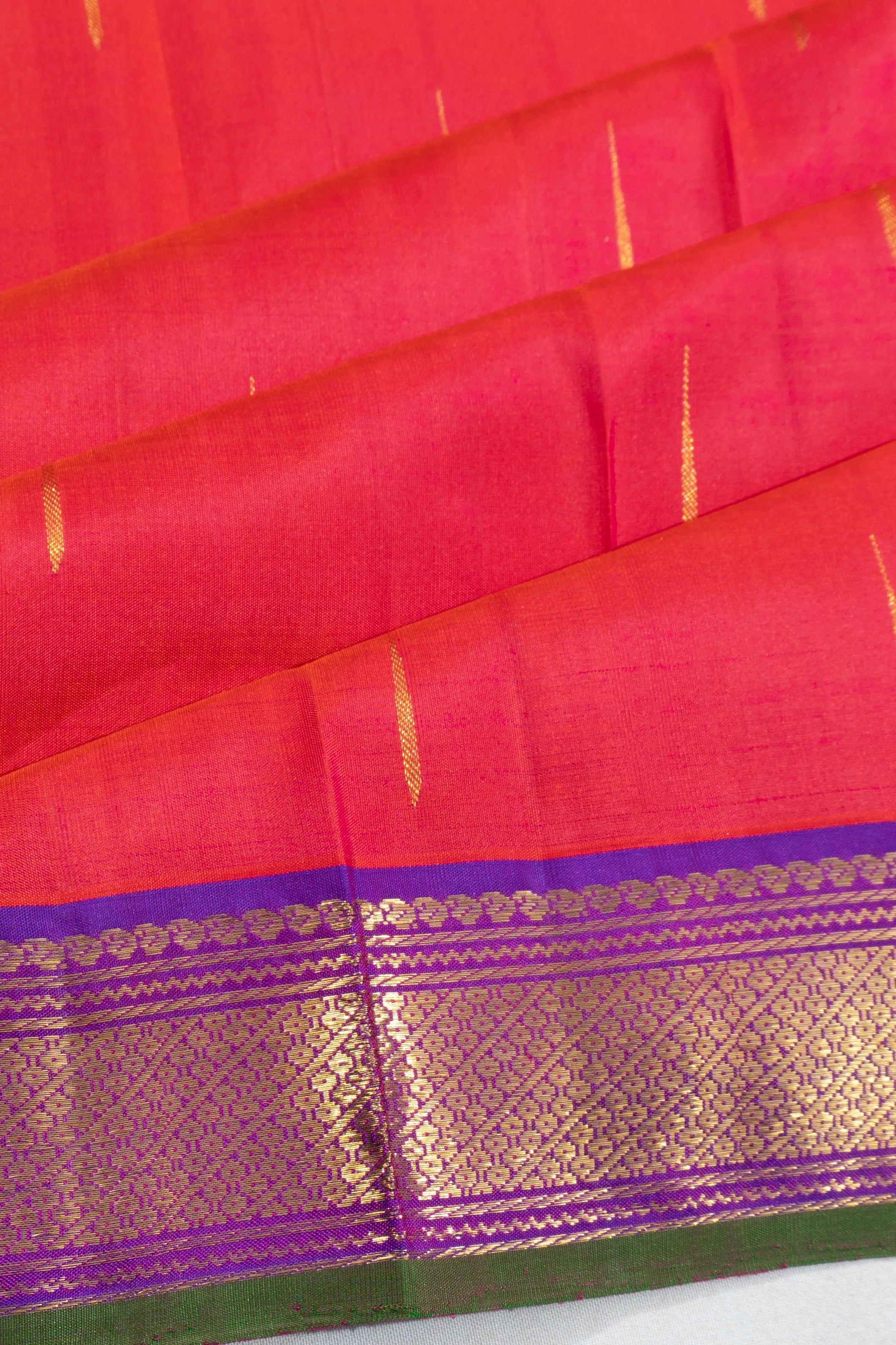Taranga Kanchi Silk Butta Red Saree