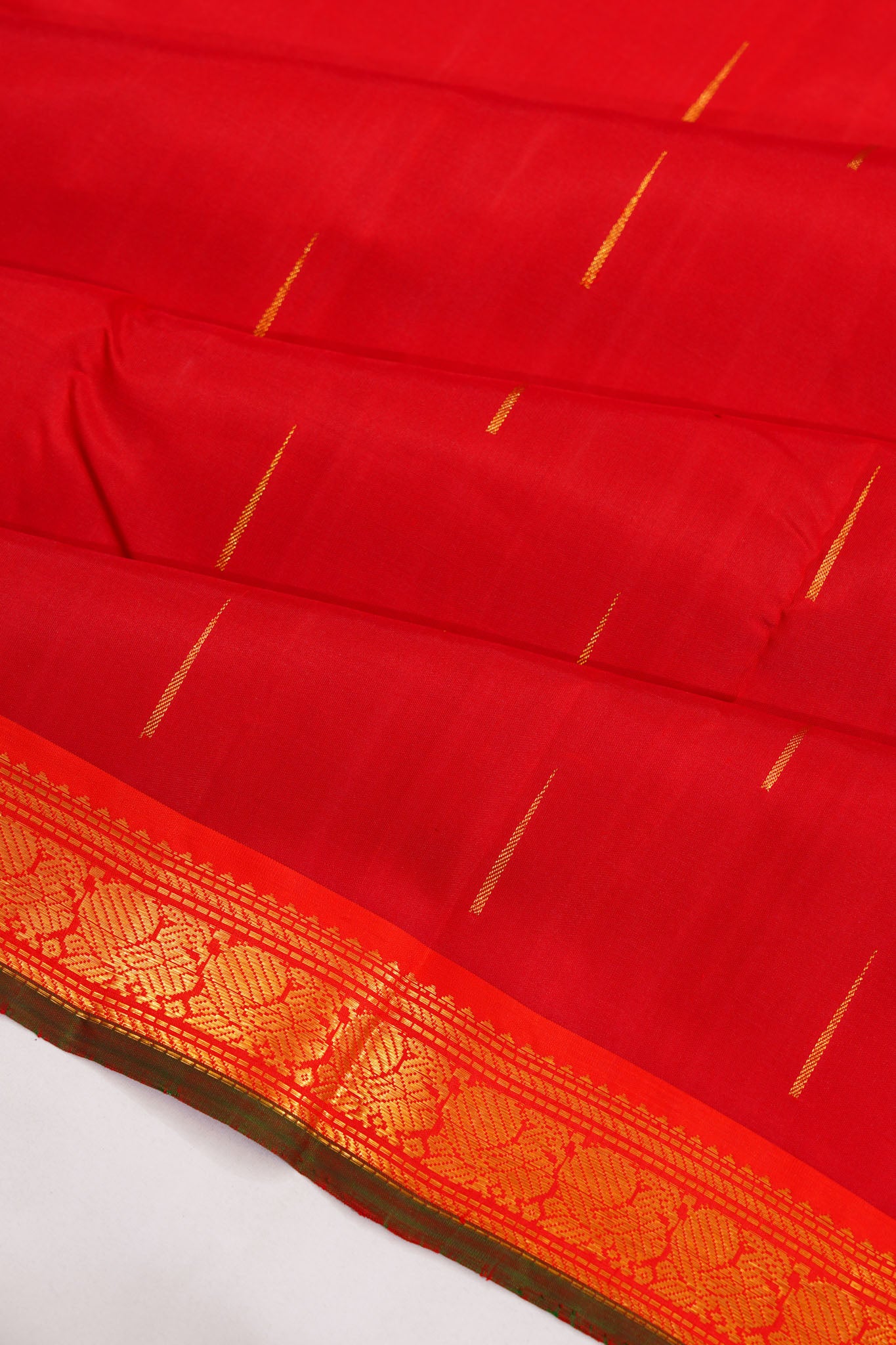 Kanchipuram Silk Butta Red Saree