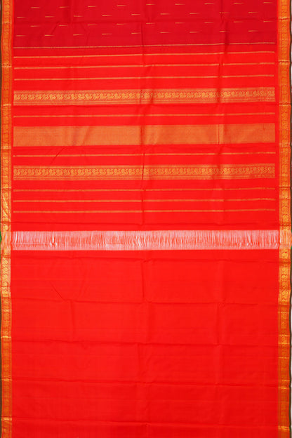 Kanchipuram Silk Butta Red Saree