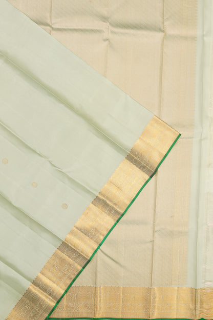 Kanchipuram Silk Butta Pastel Green Saree