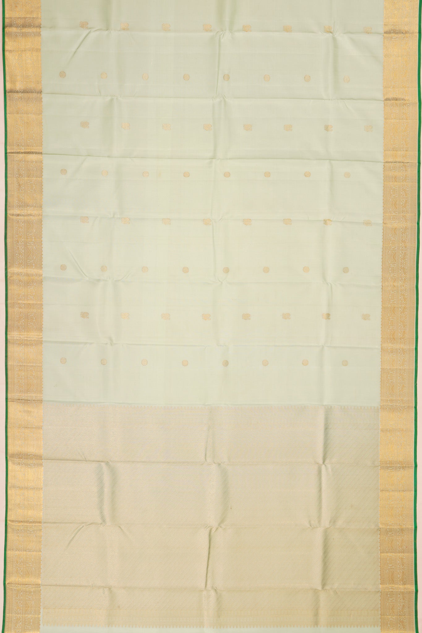 Kanchipuram Silk Butta Pastel Green Saree