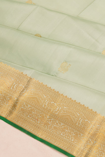 Kanchipuram Silk Butta Pastel Green Saree