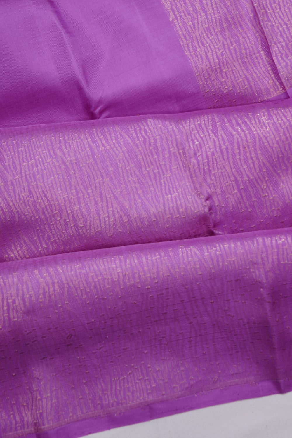 Antique Zari Kanchipuram Silk Brocade Lavender Saree