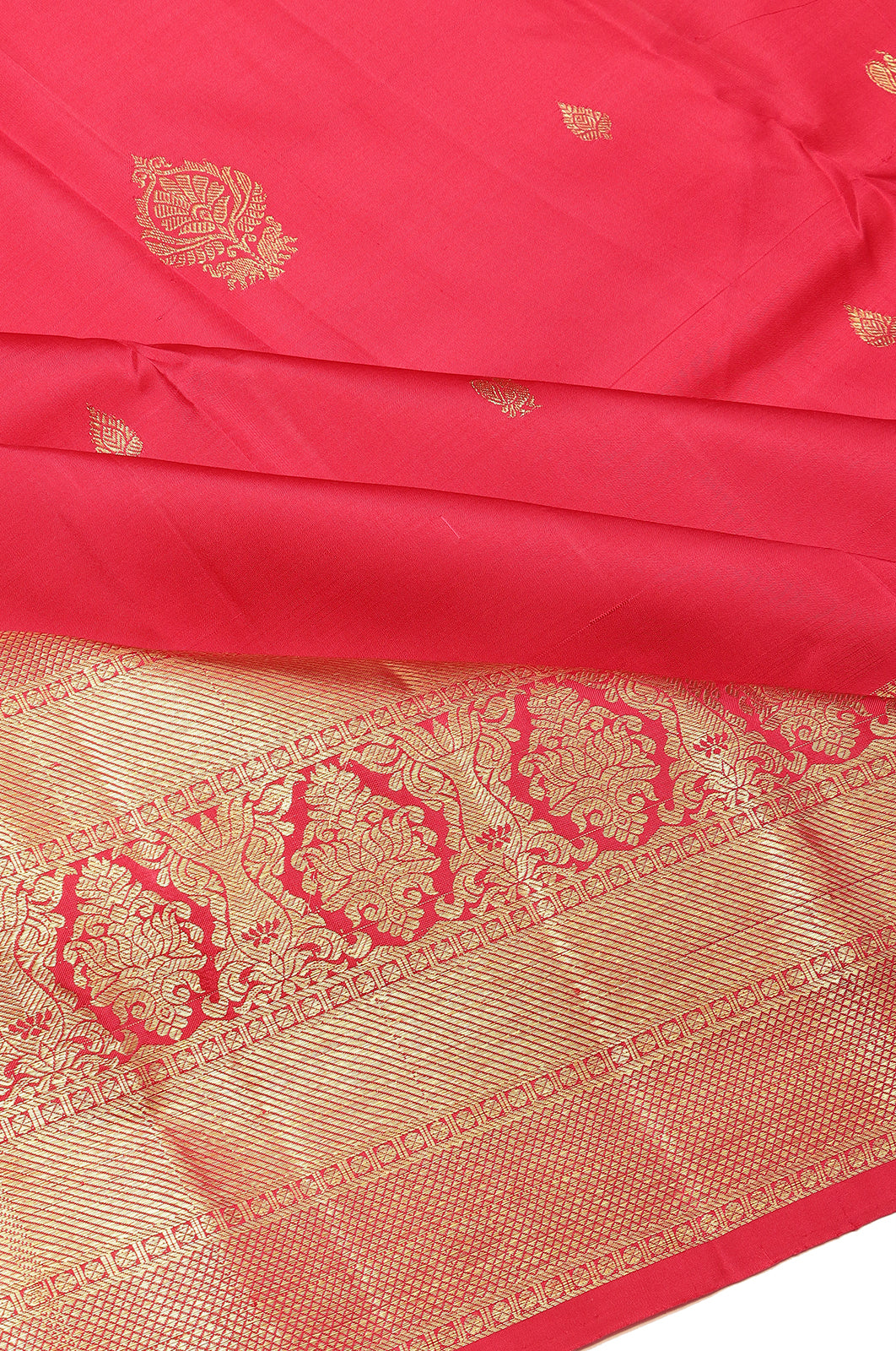 Kanchipuram Silk Butta Red Saree