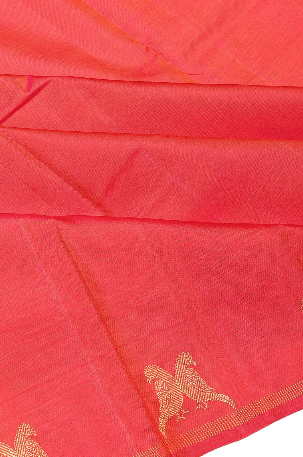 Kanchipuram Silk Plain Red Saree