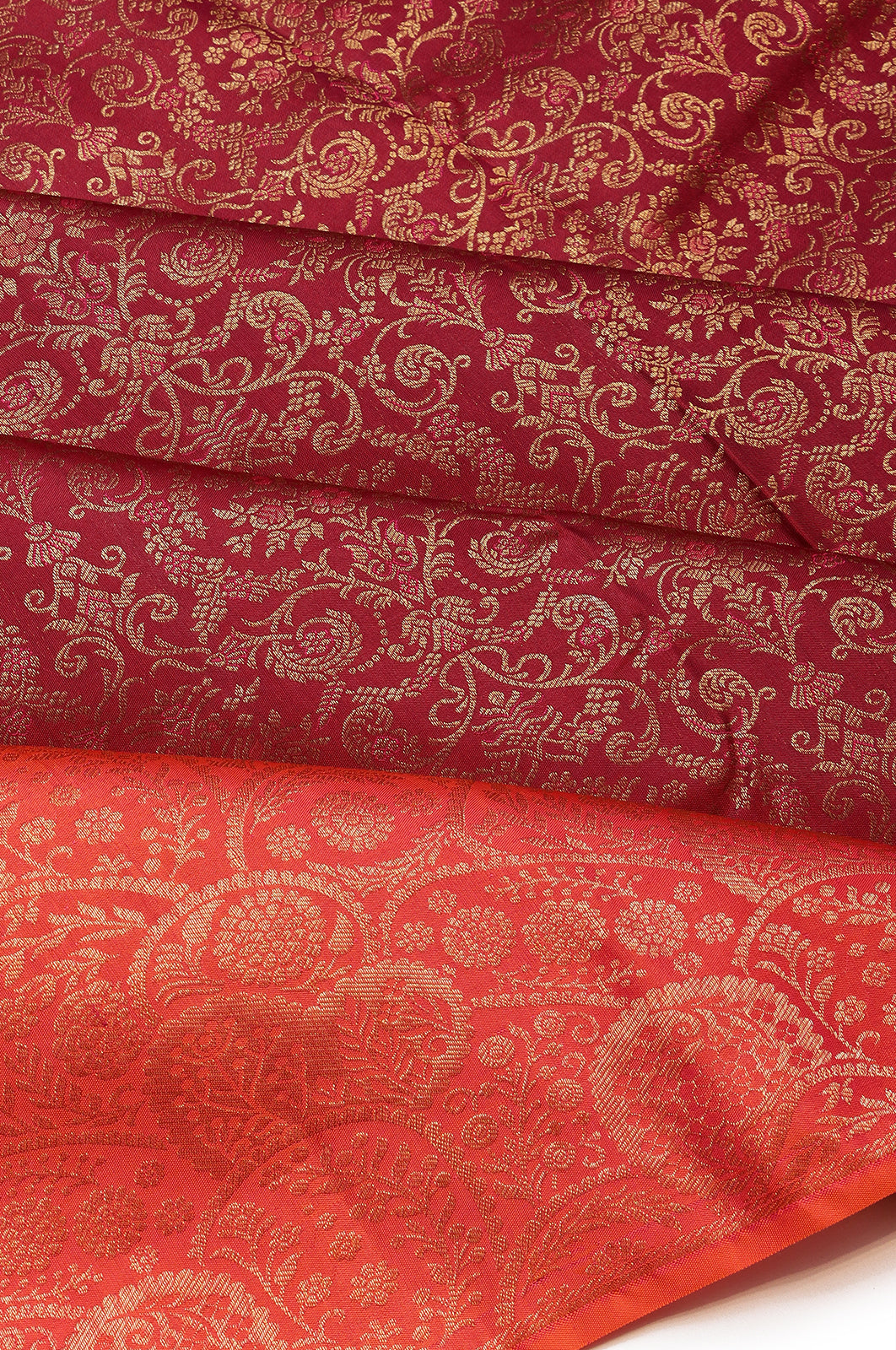 Taranga Kanchi Silk Brocade Maroon Saree
