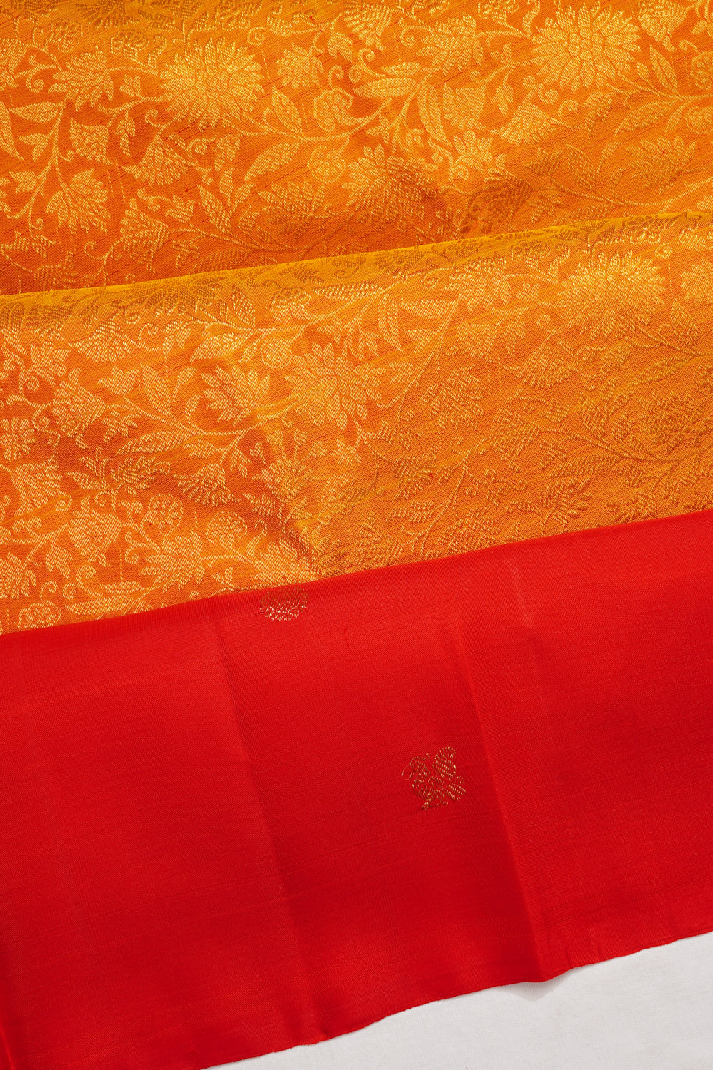 Taranga Kanchi Silk Brocade Yellow Saree