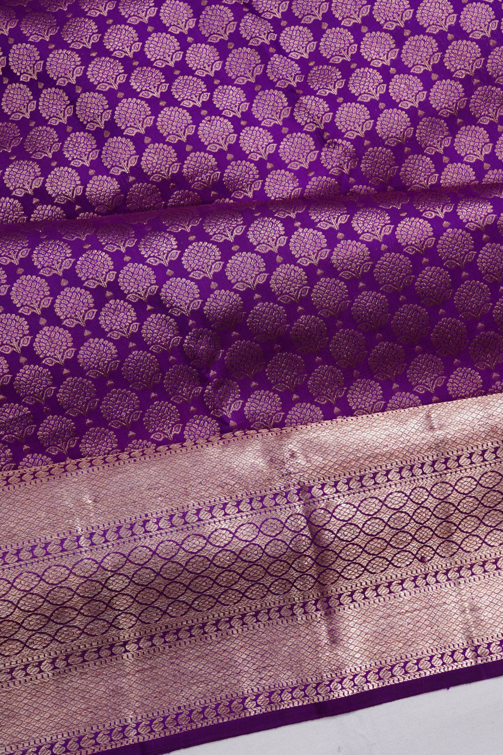 Taranga Kanchi Silk Brocade Purple Saree