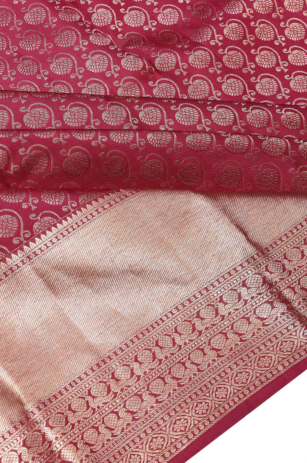 Kanchipuram Silk Brocade Purple Saree