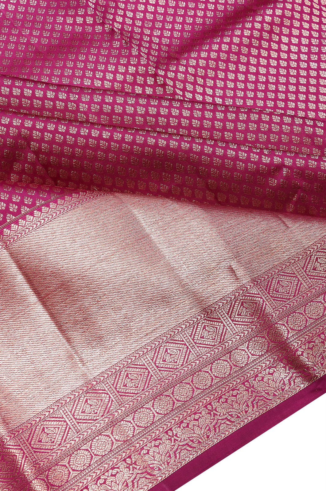 Kanchipuram Silk Brocade Purple Saree
