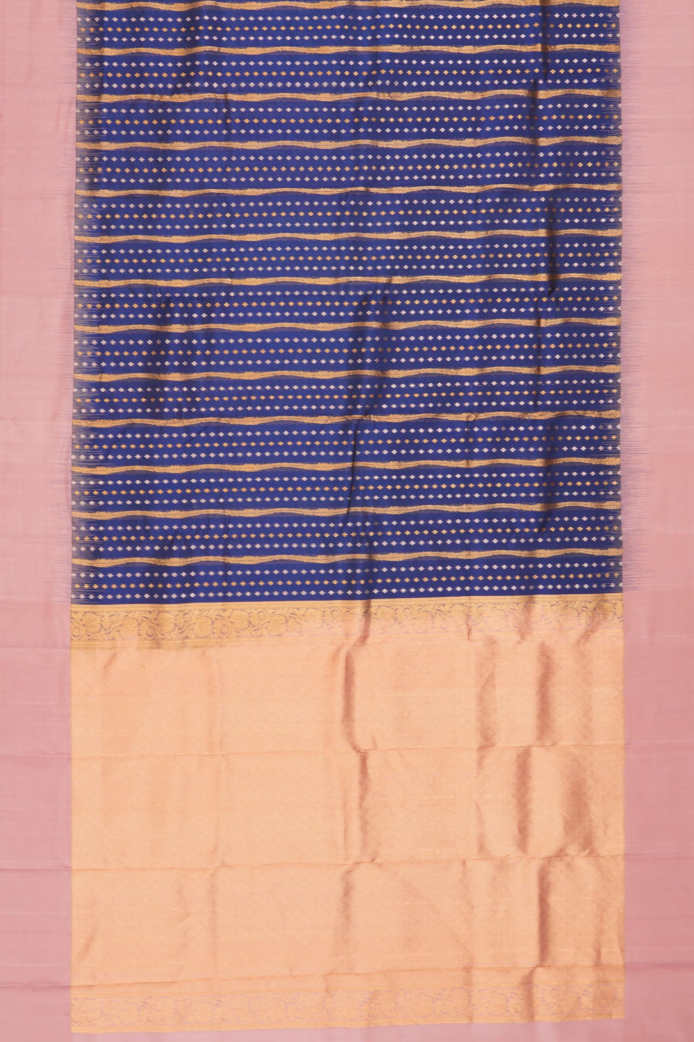Taranga Kanchi Silk Brocade Dark Blue Saree