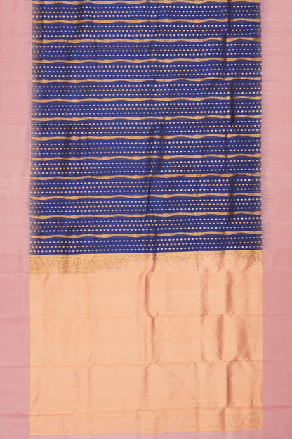 Taranga Kanchi Silk Brocade Dark Blue Saree