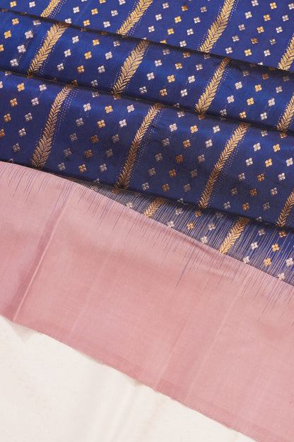 Taranga Kanchi Silk Brocade Dark Blue Saree