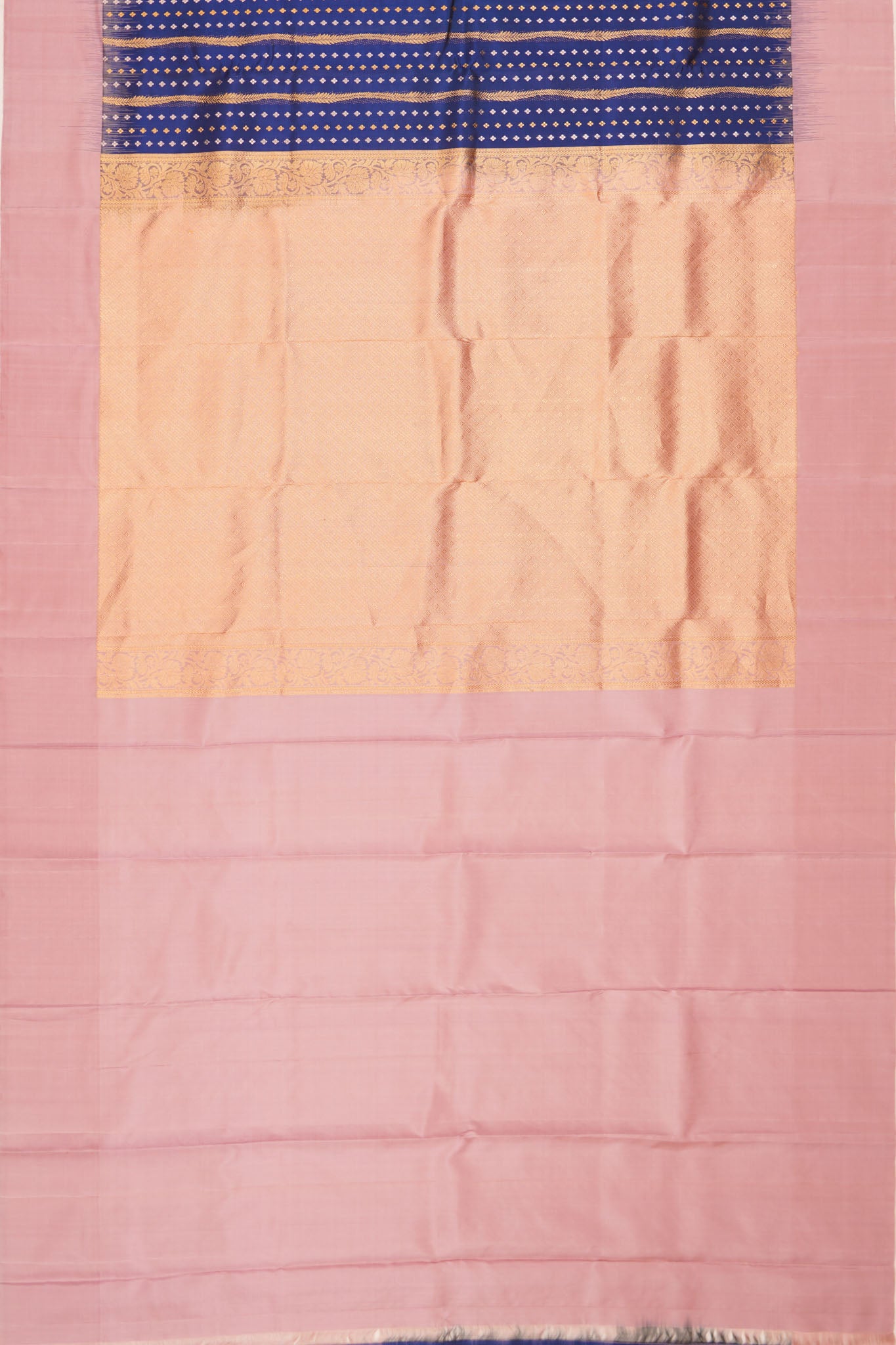 Taranga Kanchi Silk Brocade Dark Blue Saree