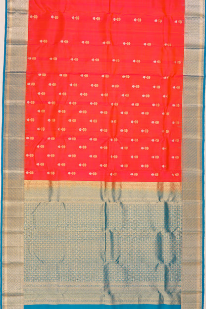 Taranga Kanchi Silk Butta Orange Saree