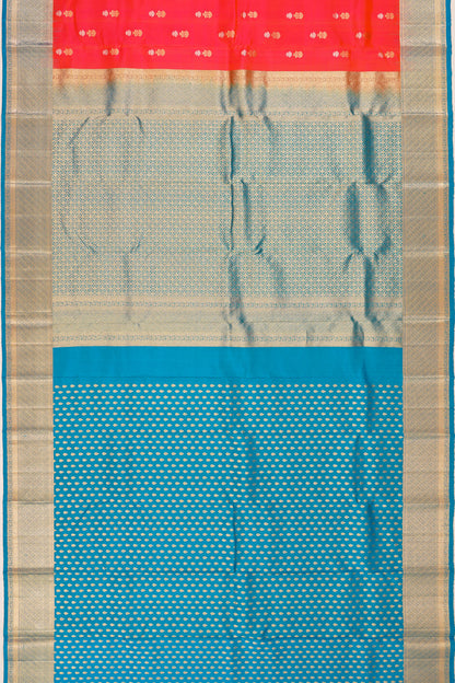 Taranga Kanchi Silk Butta Orange Saree