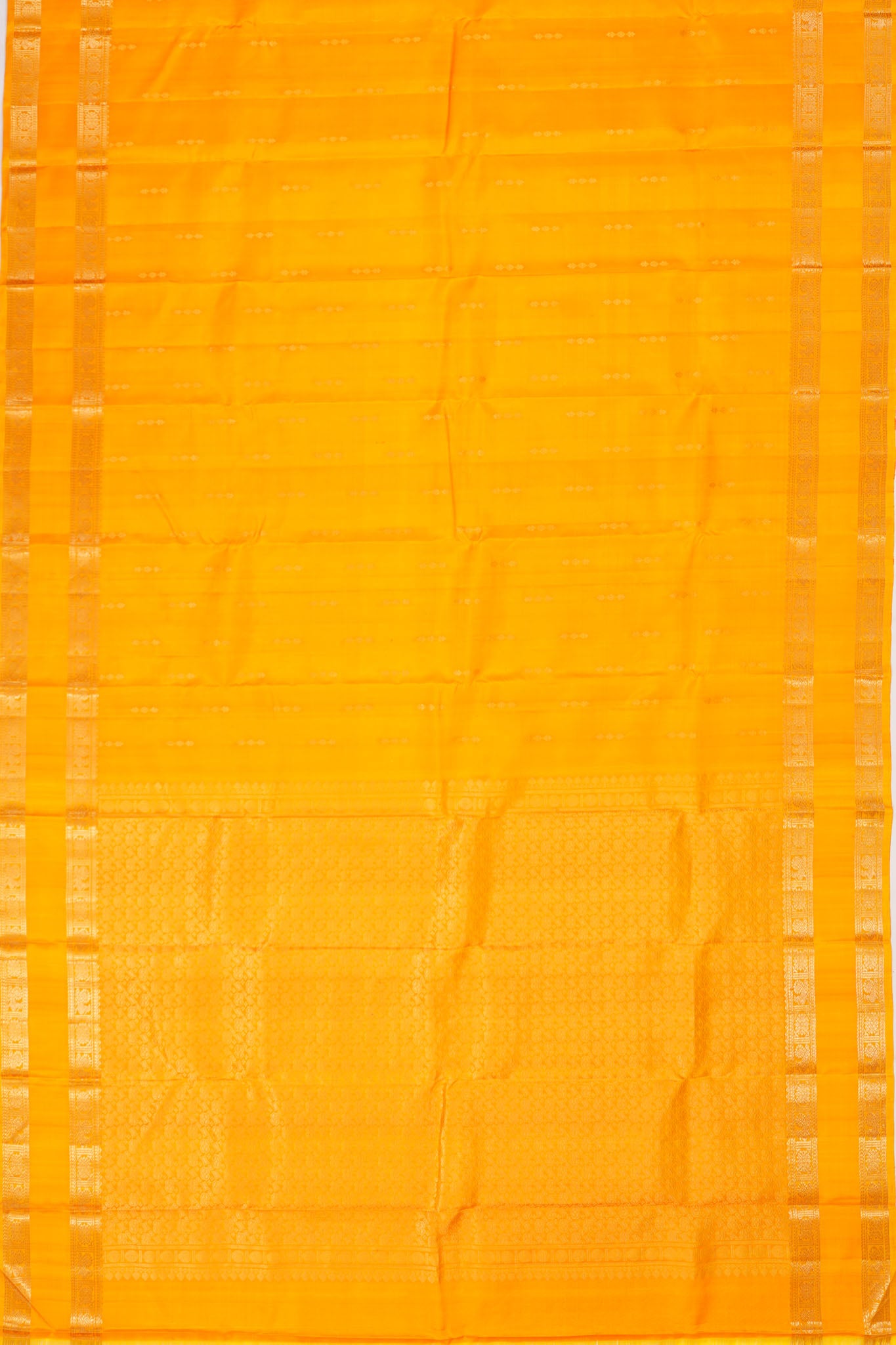 Taranga Kanchi Silk Butta Yellow Saree