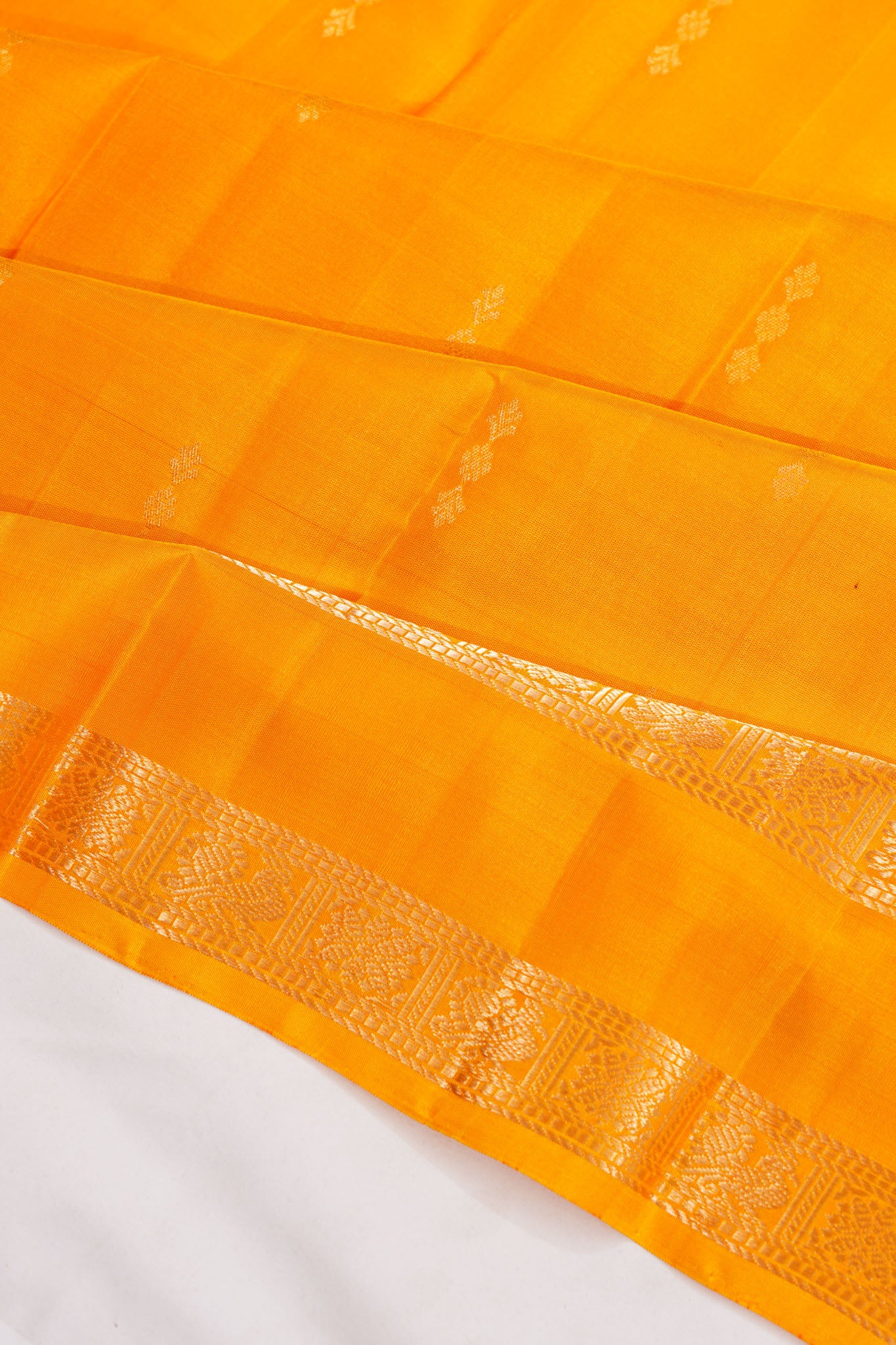 Taranga Kanchi Silk Butta Yellow Saree