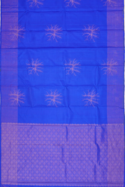 Antique Zari Kanchipuram Silk Butta Royal Blue Saree