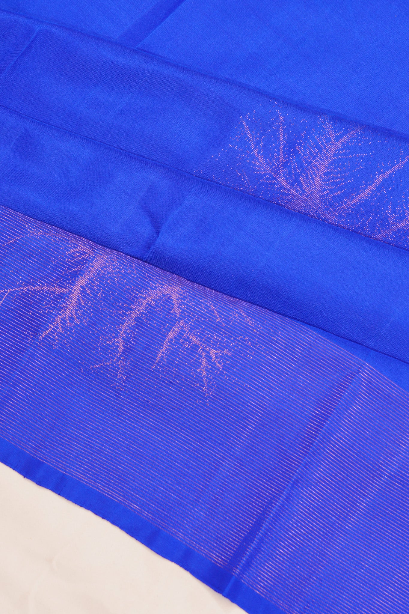 Antique Zari Kanchipuram Silk Butta Royal Blue Saree