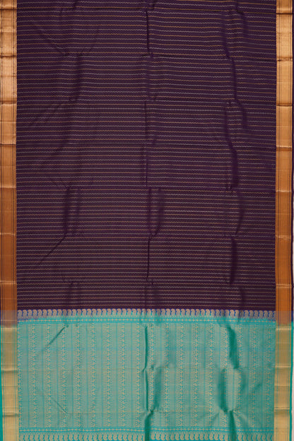Taranga Kanchi Silk Vertcal Lines Violet Saree