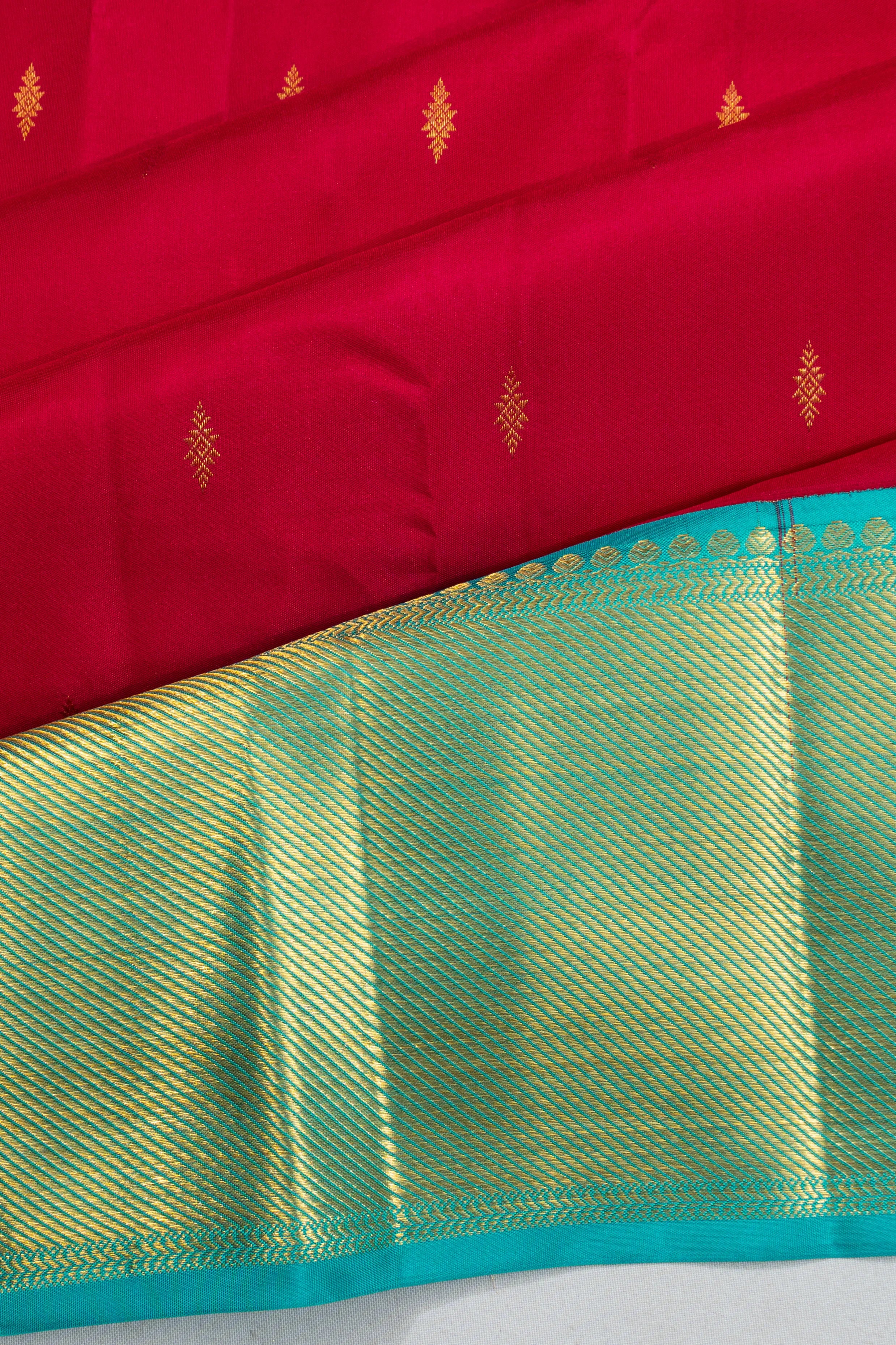 Kanchipuram Silk Butta Pink Saree