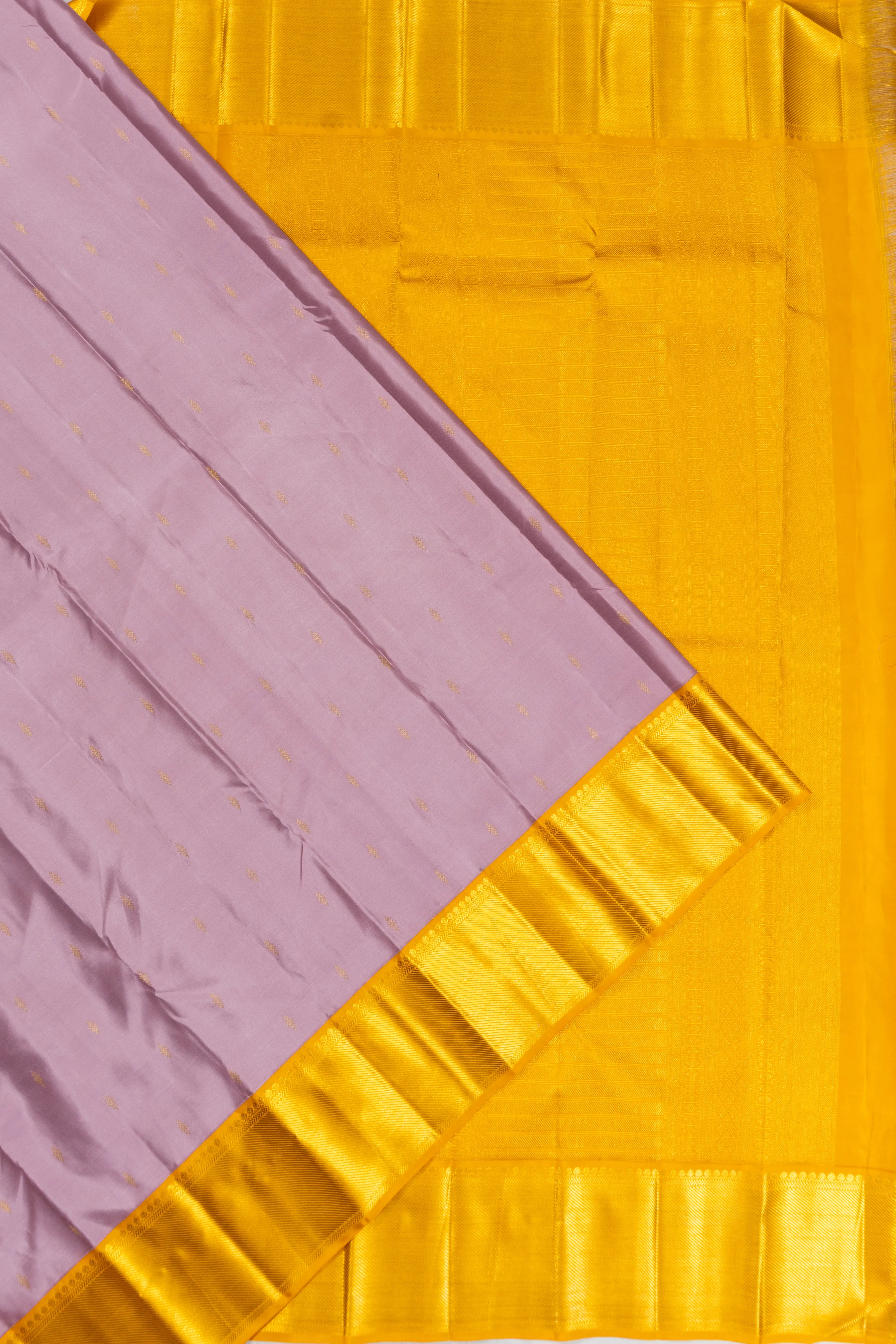 Kanchipuram Silk Butta Lavender Saree